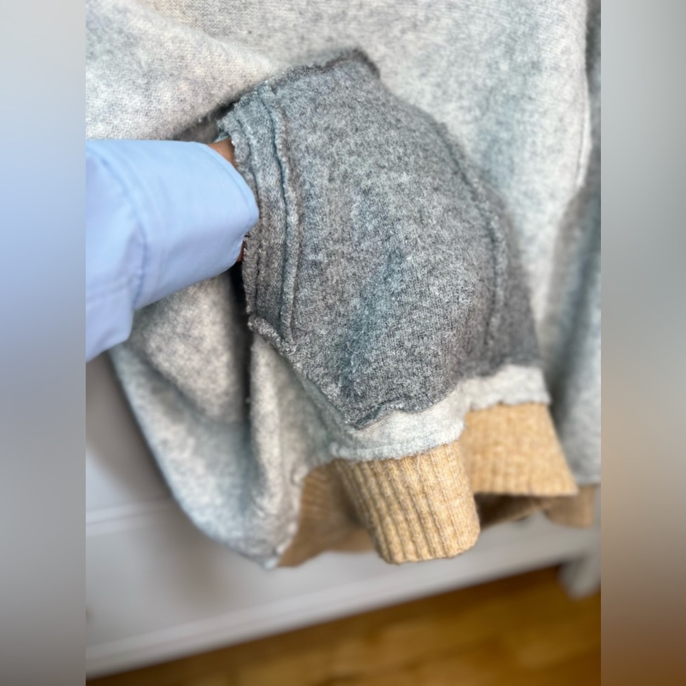 Free People Gray and Cream Hoodie - Picture 13 of 16